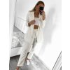 Souprava elegantní kalhoty dlouhé a sako dlouhý rukáv dámská (S/M ONE SIZE) ITALSKÁ MÓDA IMPBB232MY8908/DU