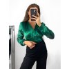 Body alá halenka elegantní saténové dlouhý rukáv dámské (S/M ONE SIZE) ITALSKÁ MÓDA IMM2333030/DU (Velikost S/M/L, Barva růžová)