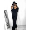 Souprava kalhoty dlouhé a top dlouhý rukáv dámská (S/M ONE SIZE) ITALSKÁ MÓDA IMPGM235758/DU