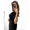 Top s krajkou krátký rukáv dámský (S/M ONE SIZE) ITALSKÁ MÓDA IMM2327419/DU (Velikost S/M/L, Barva bílá)