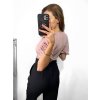 Top s krajkou krátký rukáv dámský (S/M ONE SIZE) ITALSKÁ MÓDA IMM2327419/DU (Velikost S/M/L, Barva bílá)