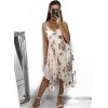 Šaty letní na ramínka dámské (S/M ONE SIZE) ITALSKÁ MÓDA IMPSH2321228B/DU (Velikost S/M/L, Barva bílá)