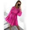 Šaty elegantní dlouhý rukáv dámské (S/M ONE SIZE) ITALSKÁ MÓDA IMM23M56086/DU (Velikost S/M/L, Barva Černá)