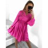 Šaty elegantní dlouhý rukáv dámské (S/M ONE SIZE) ITALSKÁ MÓDA IMM23M56086/DU (Velikost S/M/L, Barva Černá)