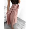Sukně dlouhá dámská (S/M ONE SIZE) ITALSKá MODA IM323026/DU (Velikost S/M/L, Barva béžová)