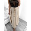 Sukně dlouhá dámská (S/M ONE SIZE) ITALSKá MODA IM323026/DU (Velikost S/M/L, Barva béžová)