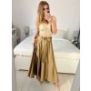 Sukně dlouhá dámská (S/M ONE SIZE) ITALSKá MODA IM323026/DU (Velikost S/M/L, Barva béžová)