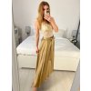 Sukně dlouhá dámská (S/M ONE SIZE) ITALSKá MODA IM323026/DU (Velikost S/M/L, Barva béžová)