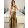 Sukně dlouhá dámská (S/M ONE SIZE) ITALSKá MODA IM323026/DU (Velikost S/M/L, Barva béžová)