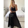 Sukně dlouhá dámská (S/M ONE SIZE) ITALSKá MODA IM323026/DU (Velikost S/M/L, Barva béžová)
