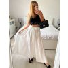 Sukně dlouhá dámská (S/M ONE SIZE) ITALSKá MODA IM323026/DU (Velikost S/M/L, Barva béžová)