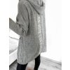 Cardigan pletený tenký dlouhý rukáv dámský (S/M/L ONE SIZE) ITALSKÁ MÓDA IMWL21118/DU (Velikost S/M/L, Barva modrá)