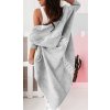 Cardigan pletený tenký dlouhý rukáv dámský (S/M/L ONE SIZE) ITALSKÁ MÓDA IMWL21118/DU (Velikost S/M/L, Barva modrá)