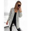 Cardigan pletený tenký dlouhý rukáv dámský (S/M/L ONE SIZE) ITALSKÁ MÓDA IMWL21118/DU (Velikost S/M/L, Barva modrá)