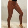 Legíny lesklé latex zateplené dámské (S/M, M/L, L/XL) TURECKÁ MÓDA TM920ENLEG-8428 (Velikost S/M/L, Barva hnědá)
