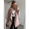 Kabát krátký flaušový dlouhý rukáv dámský (S/M ONE SIZE) ITALSKÁ MÓDA IMWY21494/DU (Velikost S/M/L, Barva Černá)