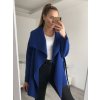 Kabát krátký flaušový dlouhý rukáv dámský (S/M ONE SIZE) ITALSKÁ MÓDA IMWY21494/DU (Velikost S/M/L, Barva Černá)