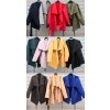 Kabát krátký flaušový dlouhý rukáv dámský (S/M ONE SIZE) ITALSKÁ MÓDA IMWY21494/DU (Velikost S/M/L, Barva Černá)