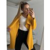 Kabát krátký flaušový dlouhý rukáv dámský (S/M ONE SIZE) ITALSKÁ MÓDA IMWY21494/DU (Velikost S/M/L, Barva Černá)