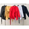 Kabát krátký flaušový dlouhý rukáv dámský (S/M ONE SIZE) ITALSKÁ MÓDA IMWY21494/DU (Velikost S/M/L, Barva Černá)
