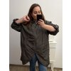 Bunda šusťáková s kapucí dámská nadrozměr (2XL/3XL ONE SIZE) ITALSKá MóDA IM423049A/DUR