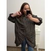 Bunda šusťáková s kapucí dámská nadrozměr (2XL/3XL ONE SIZE) ITALSKá MóDA IM423049A/DUR