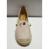 Espadrilky polobotky módní dámské  (37-41) OBUV 5646B (Velikost 36, Barva tmavě béžová)