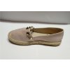 Espadrilky polobotky módní dámské  (37-41) OBUV 5646B (Velikost 36, Barva tmavě béžová)