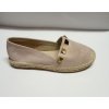 Espadrilky polobotky módní dámské  (37-41) OBUV 5646B (Velikost 36, Barva tmavě béžová)