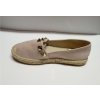 Espadrilky polobotky módní dámské  (37-41) OBUV 5646B (Velikost 36, Barva tmavě béžová)