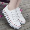 Tenisky na platformě dámské (36-41) WSHOES OBUV OB219245 (Velikost 36, Barva bílá)