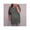 Šaty oversize krátký rukáv dámské (SM/L ONE SIZE) ITALSKÁ MÓDA IMD21956/DR (Velikost S/M/L, Barva Černá)