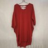 Šaty oversize krátký rukáv dámské (SM/L ONE SIZE) ITALSKÁ MÓDA IMD21956/DR (Velikost S/M/L, Barva Černá)