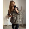 Šaty/tunika košilová s páskem dlouhý rukáv dámské (S/M/L/XL/2XL/3XL ONE SIZE) ITALSKá MóDA IM322298/DU