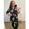 Šaty/tunika košilová s páskem dlouhý rukáv dámské (S/M/L/XL/2XL/3XL ONE SIZE) ITALSKá MóDA IM322298/DU
