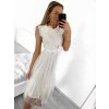 Šaty elegantní tylové s krajkou bez rukávů dámské (S/M ONE SIZE) ITALSKÁ MÓDA IMM239662/DU