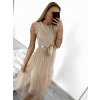 Šaty elegantní tylové s krajkou bez rukávů dámské (S/M ONE SIZE) ITALSKÁ MÓDA IMM239662/DU