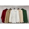 Košile dlouhý rukáv dámská (S/M ONE SIZE) ITALSKÁ MÓDA IMWGS223320/DU (Velikost S/M/L, Barva tmavě červená)