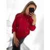 Košile dlouhý rukáv dámská (S/M ONE SIZE) ITALSKÁ MÓDA IMWGS223320/DU (Velikost S/M/L, Barva tmavě červená)