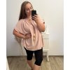 Tunika krátký rukáv dámská nadrozměr (2XL/3XL/4XL/5XL ONE SIZE) ITALSKá MODA IM323004/DU