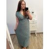 Šaty dlouhé elegantní icecool bez rukávu dámské (M/L, XL/XXL) AINUOSI  ITALSKÁ MODA IMB237793DU (Velikost XL/2XL, Barva modrá královská)