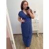 Šaty dlouhé elegantní icecool bez rukávu dámské (M/L, XL/XXL) AINUOSI  ITALSKÁ MODA IMB237793DU (Velikost XL/2XL, Barva modrá královská)