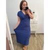 Šaty dlouhé elegantní icecool bez rukávu dámské (M/L, XL/XXL) AINUOSI  ITALSKÁ MODA IMB237793DU (Velikost XL/2XL, Barva modrá královská)