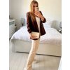 Sako dlouhý rukáv dámské (S/M ONE SIZE) ITALSKÁ MÓDA IMPLP2370040095/DU (Velikost S/M/L, Barva bílá)