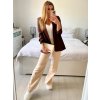 Sako dlouhý rukáv dámské (S/M ONE SIZE) ITALSKÁ MÓDA IMPLP2370040095/DU (Velikost S/M/L, Barva bílá)