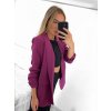 Sako dlouhý rukáv dámské (S/M ONE SIZE) ITALSKÁ MÓDA IMPLP2370040095/DU (Velikost S/M/L, Barva bílá)