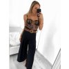 Kalhoty dlouhé s páskem dámské (S/M ONE SIZE) ITALSKÁ MÓDA IMPGM232378/DU