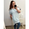 Tunika/šaty s kapucí dlouhý rukáv dámská nadrozměr (2XL/3XL ONE SIZE) ITALSKá MóDA IM423IRIS/DU