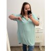 Tunika/šaty s kapucí dlouhý rukáv dámská nadrozměr (2XL/3XL ONE SIZE) ITALSKá MóDA IM423IRIS/DU