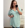 Tunika/šaty s kapucí dlouhý rukáv dámská nadrozměr (2XL/3XL ONE SIZE) ITALSKá MóDA IM423IRIS/DU